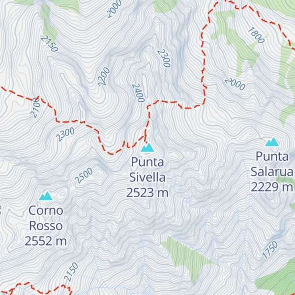 Map of Punta Sivella
