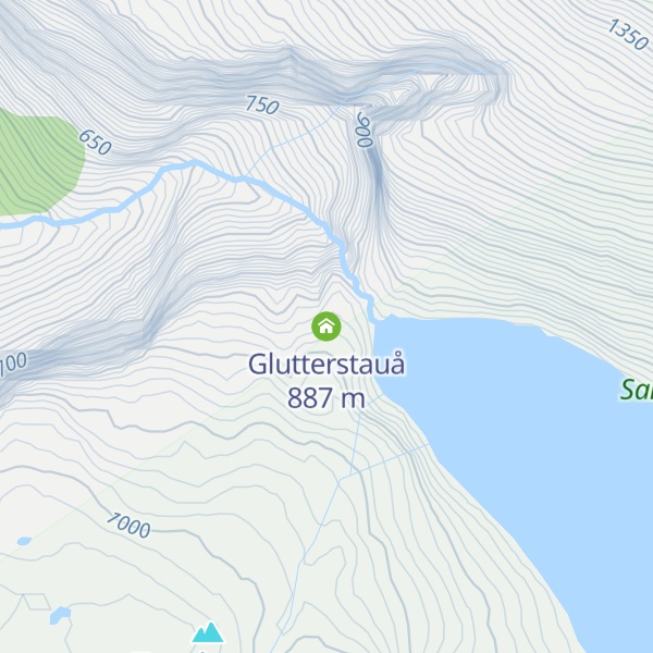 Map of Glutterstauå