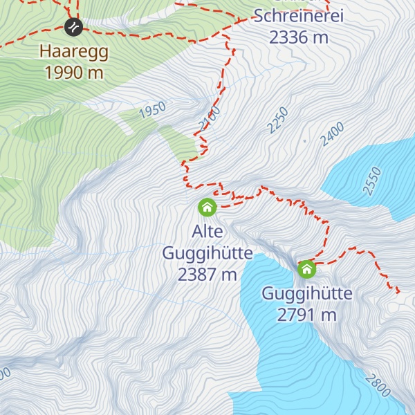 Map of Alte Guggihütte