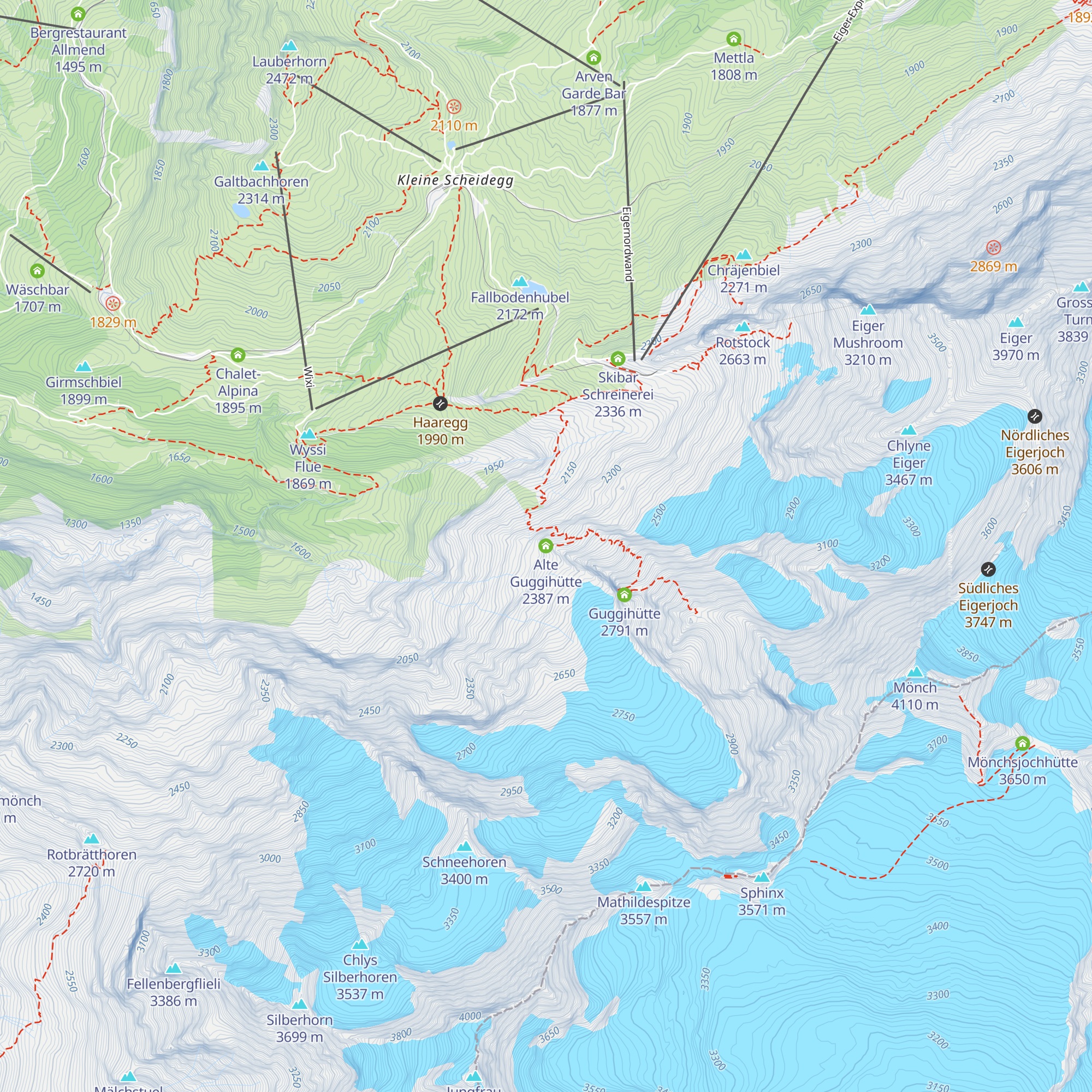 Alte Guggihütte map