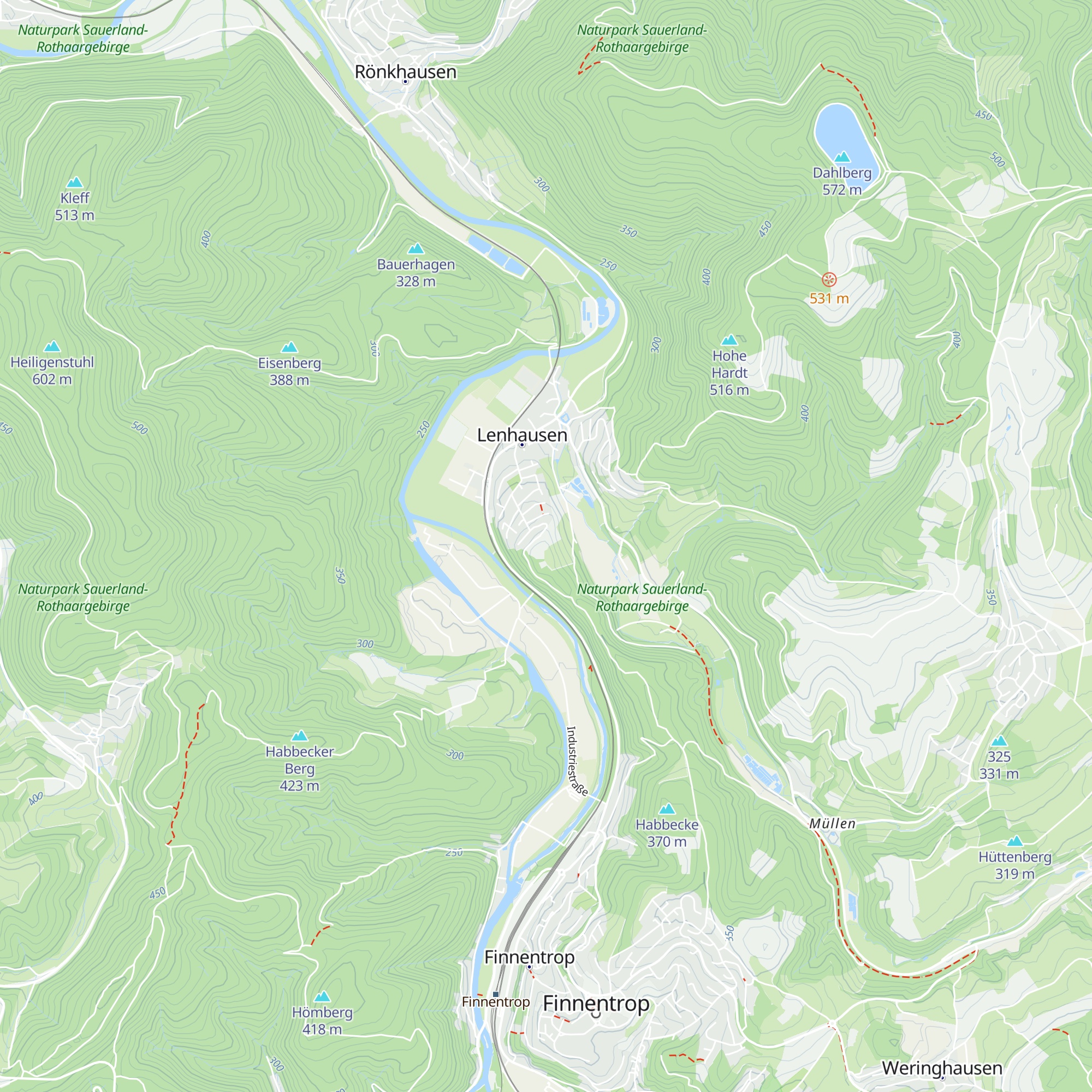 SGV Hütte Lenhausen map