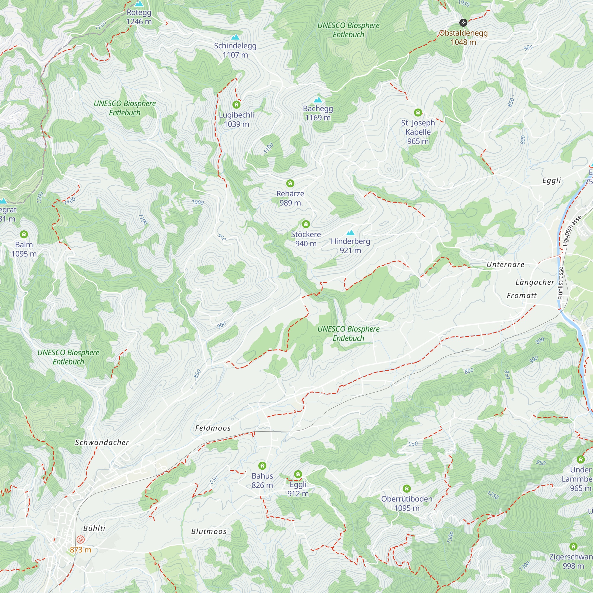Tellenmoos map