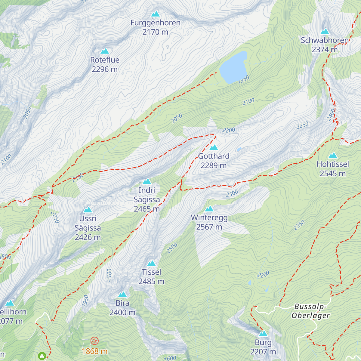 Berghaus Männdlenen map