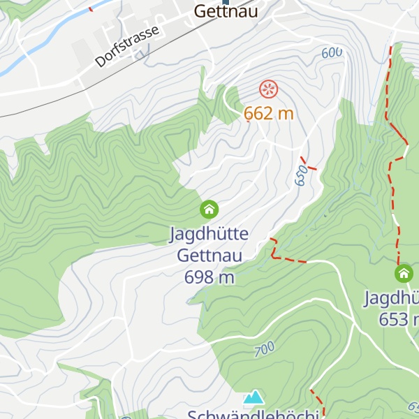 Map of Jagdhütte Gettnau
