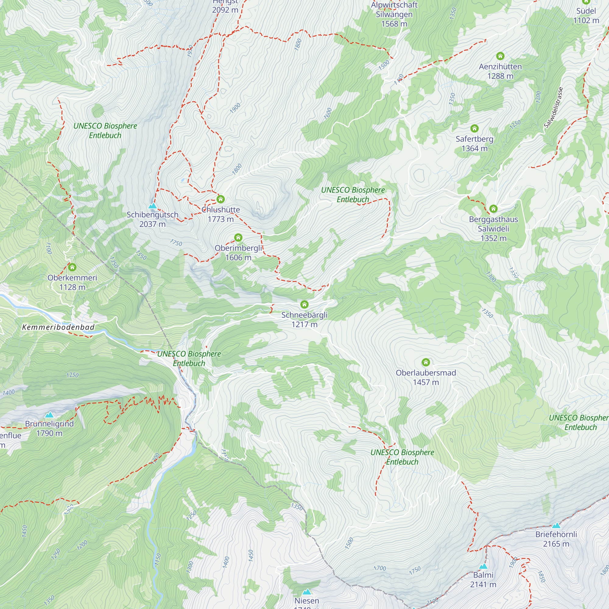 Schneebärgli map