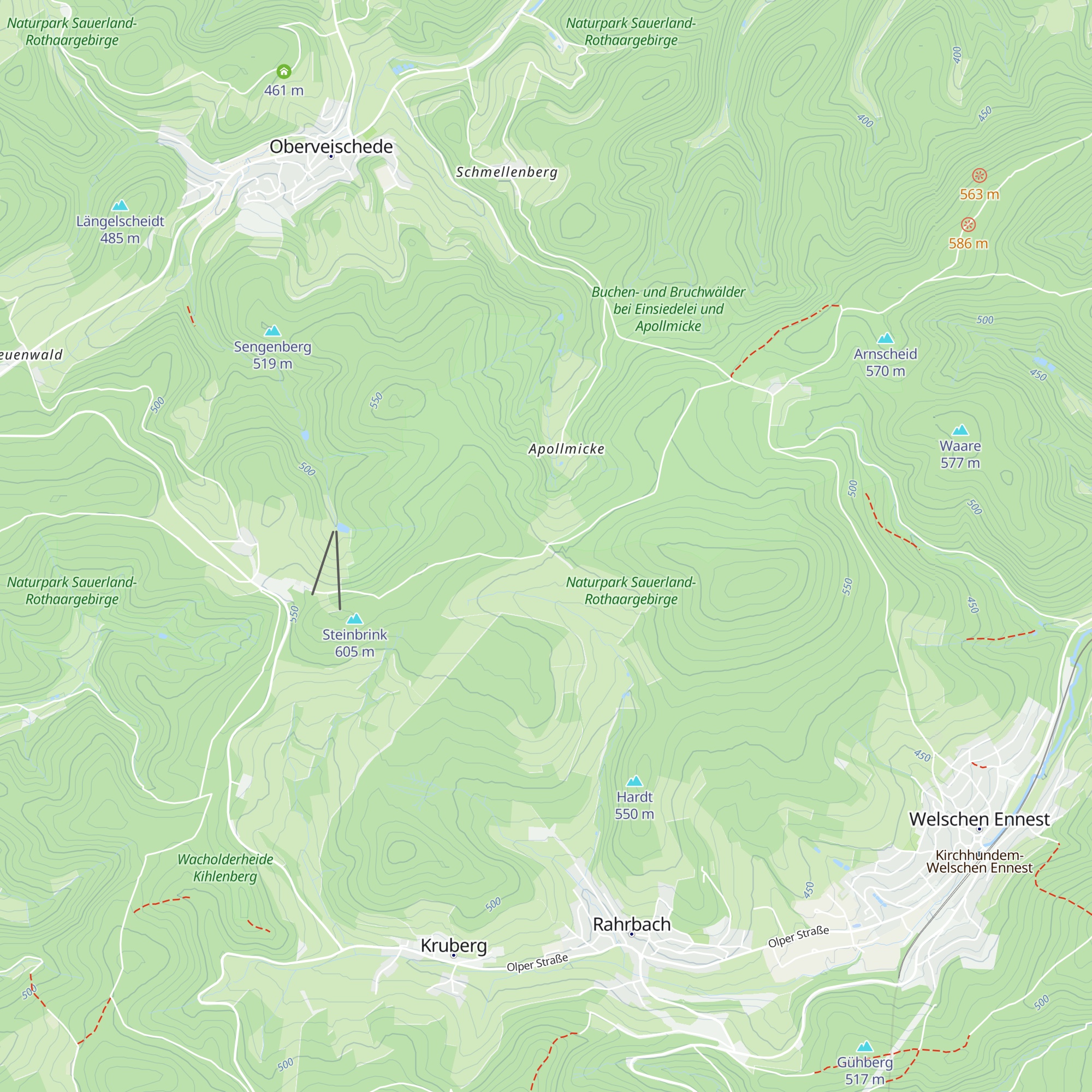 Schutzhütte Rahrbruch map