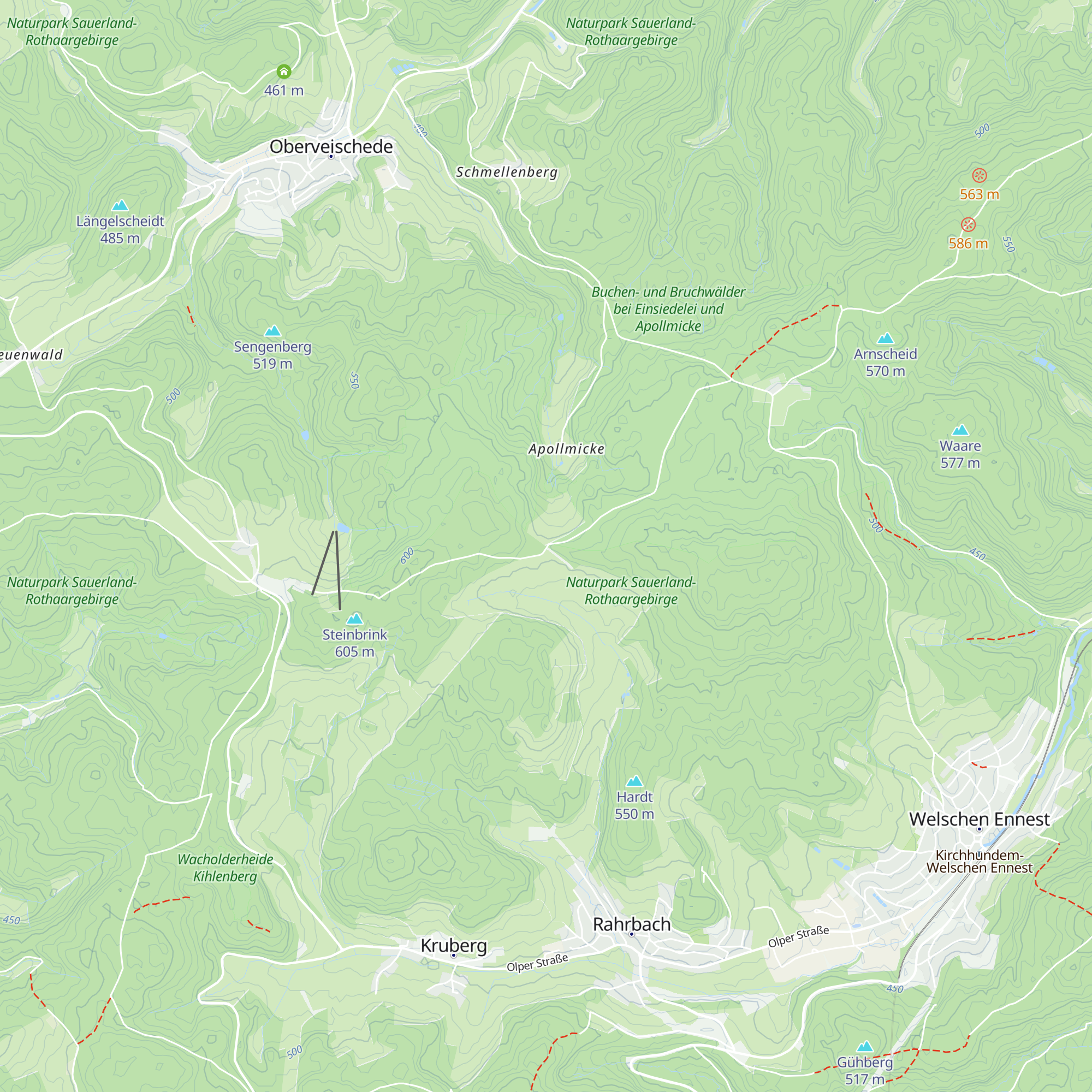 Schutzhütte Rahrbruch map