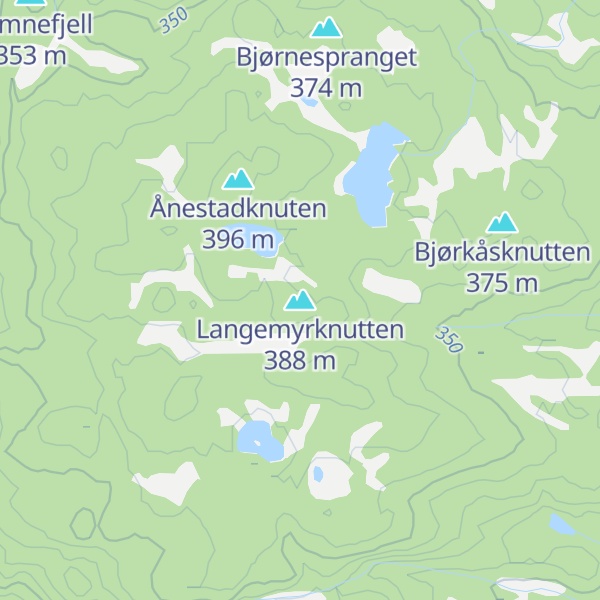 Map of Langemyrknutten