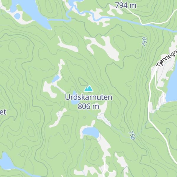 Map of Urdskarnuten