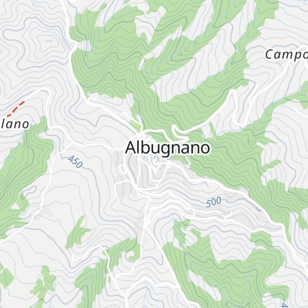 Map of Albugnano – Balcone del Monferrato
