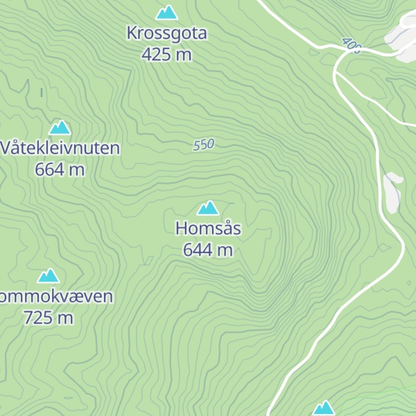 Map of Homsås