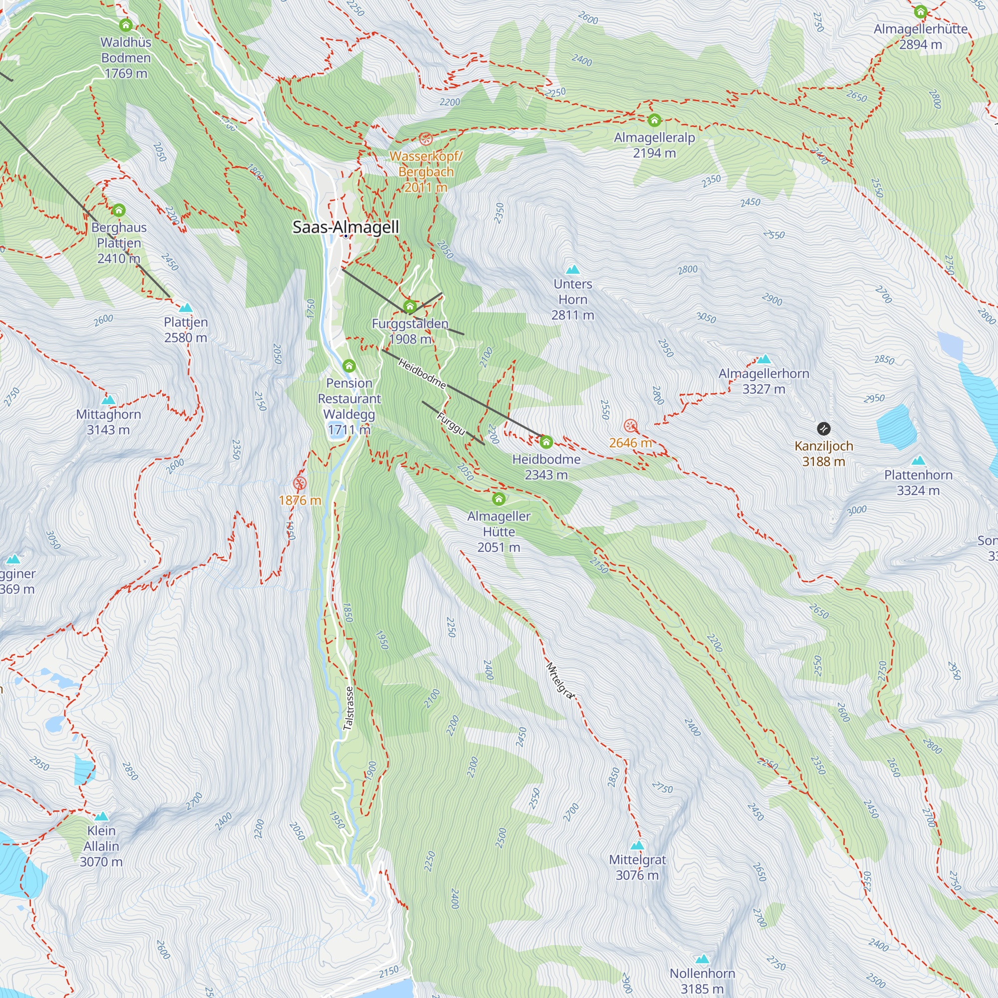 Almageller Hütte map