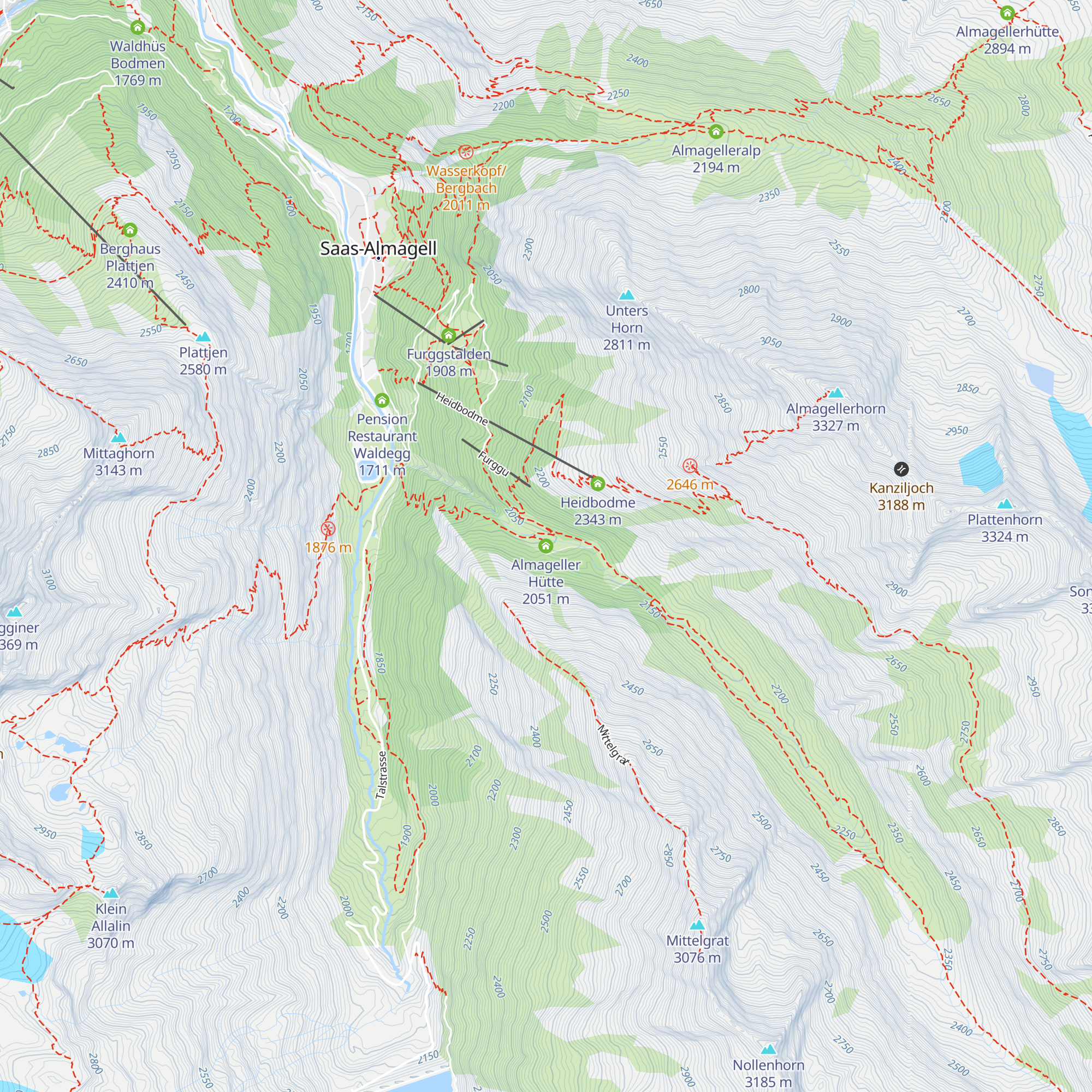 Almageller Hütte map