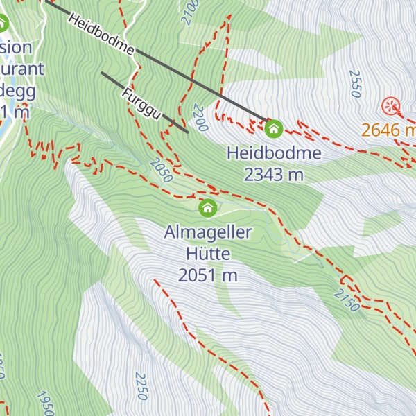 Map of Almageller Hütte