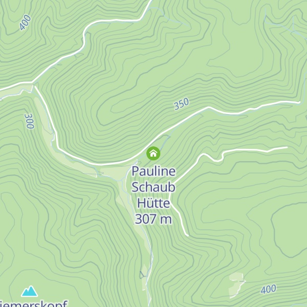 Map of Pauline Schaub Hütte