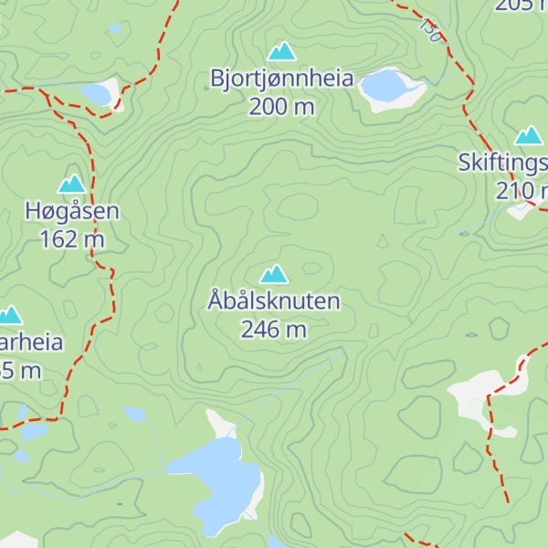 Map of Åbålsknuten