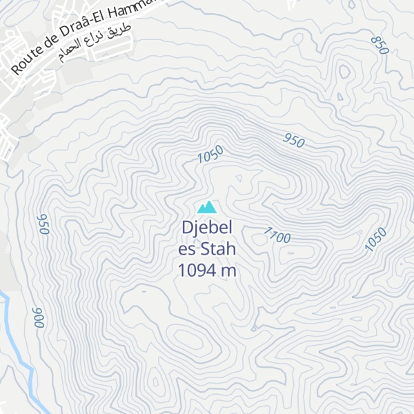 Map of Djebel es Stah