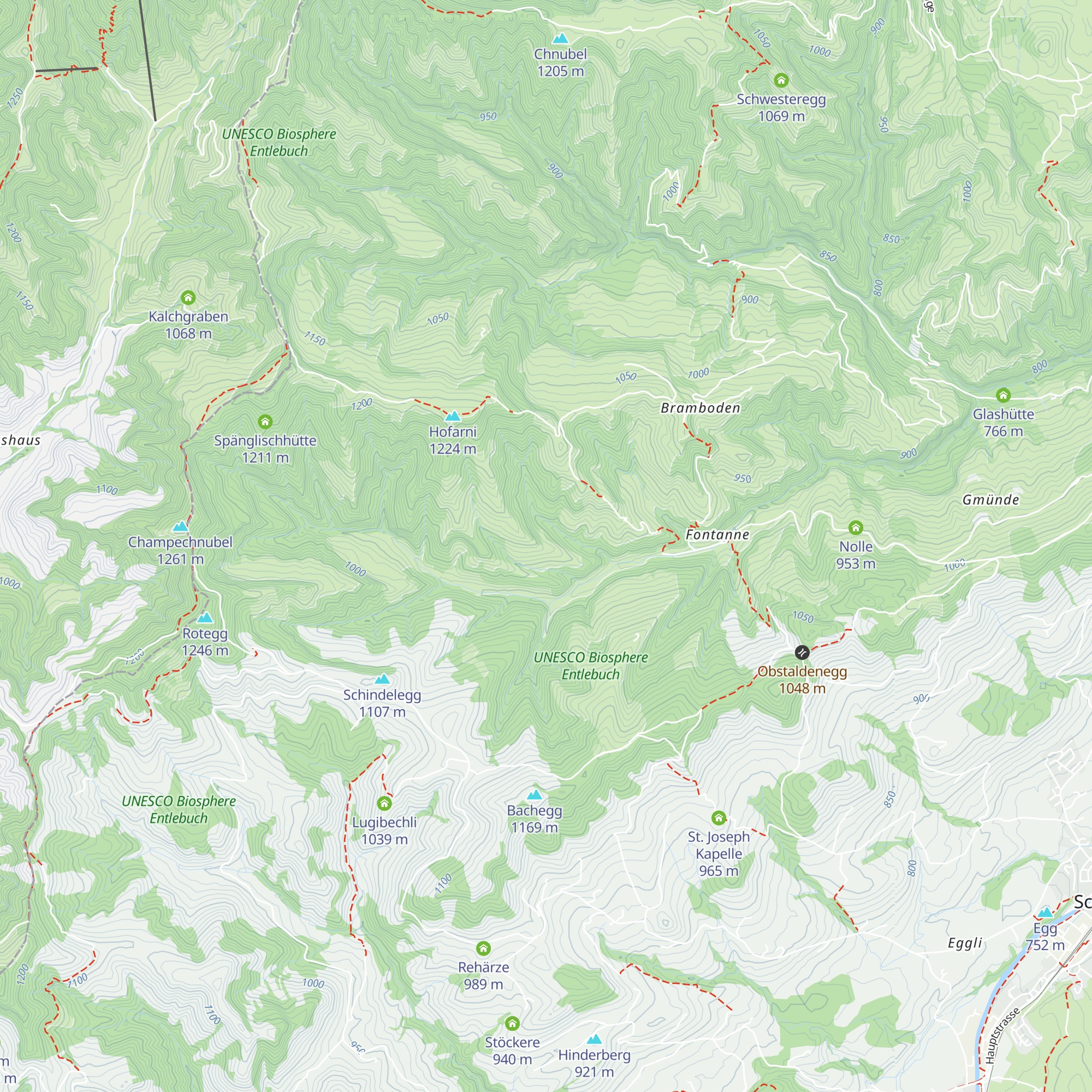 Unterschilteberg map
