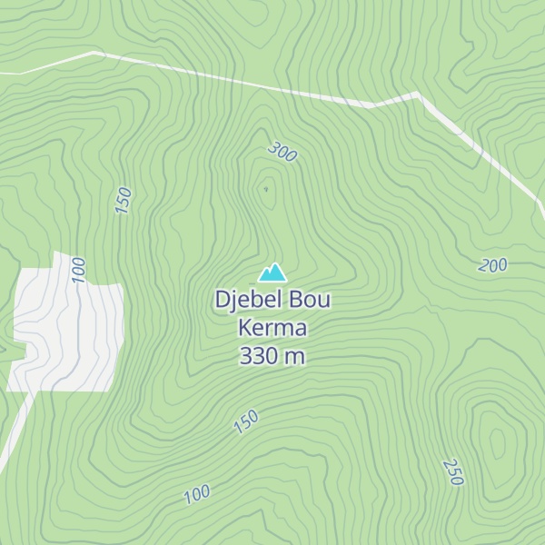 Map of Djebel Bou Kerma