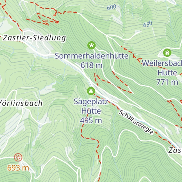 Map of Sägeplatz Hütte