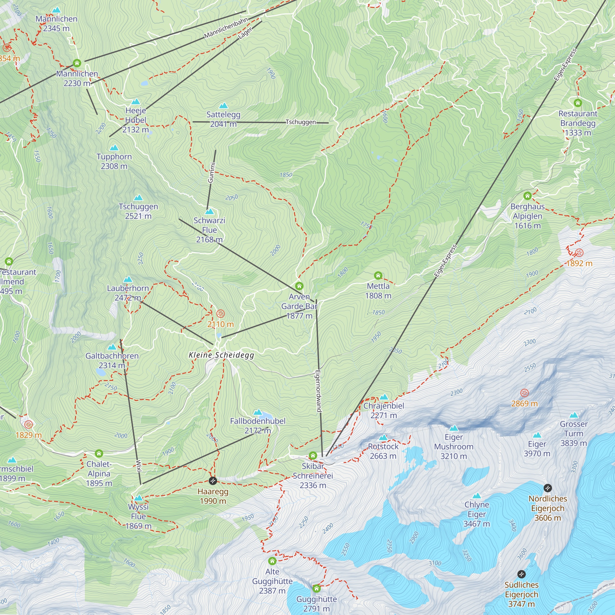 Arvengarten map