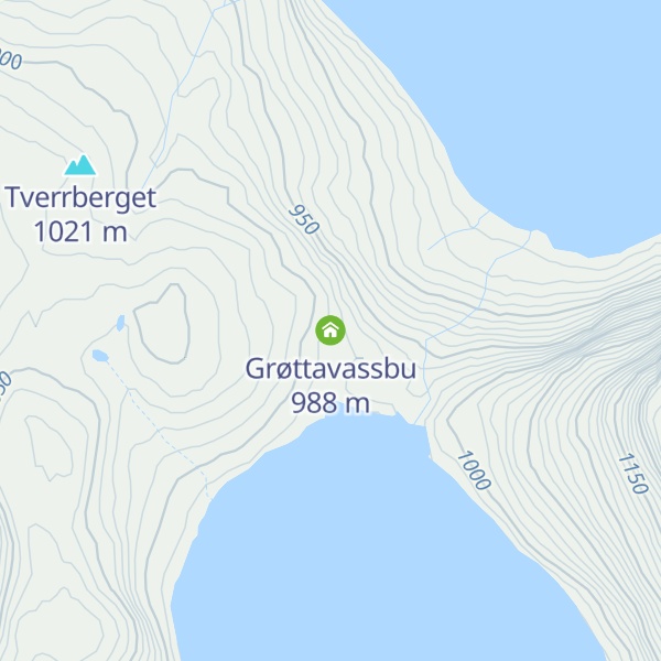 Map of Grøttavassbu