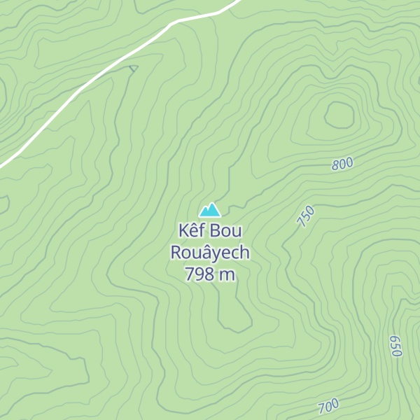 Map of Kêf Bou Rouâyech
