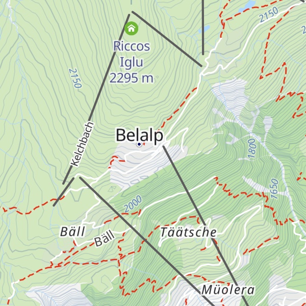 Map of Pizzeria Aletschhorn
