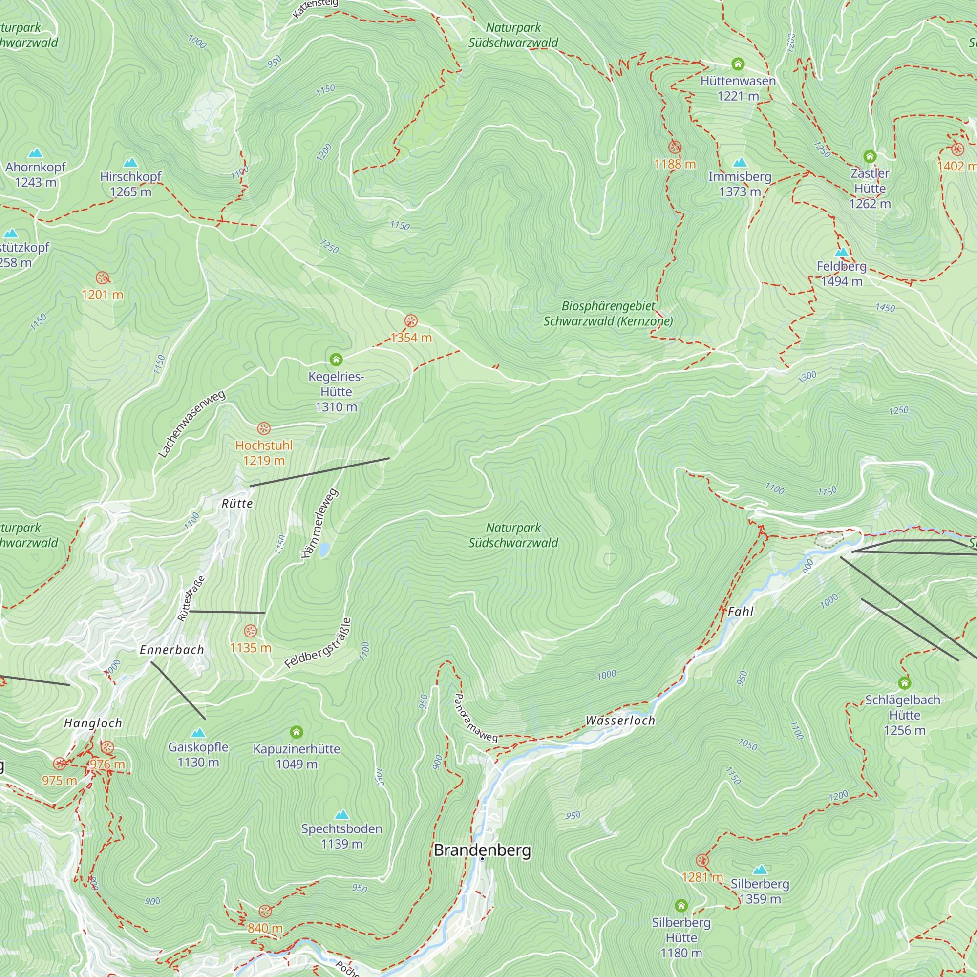 Schliesheu-Hütte map