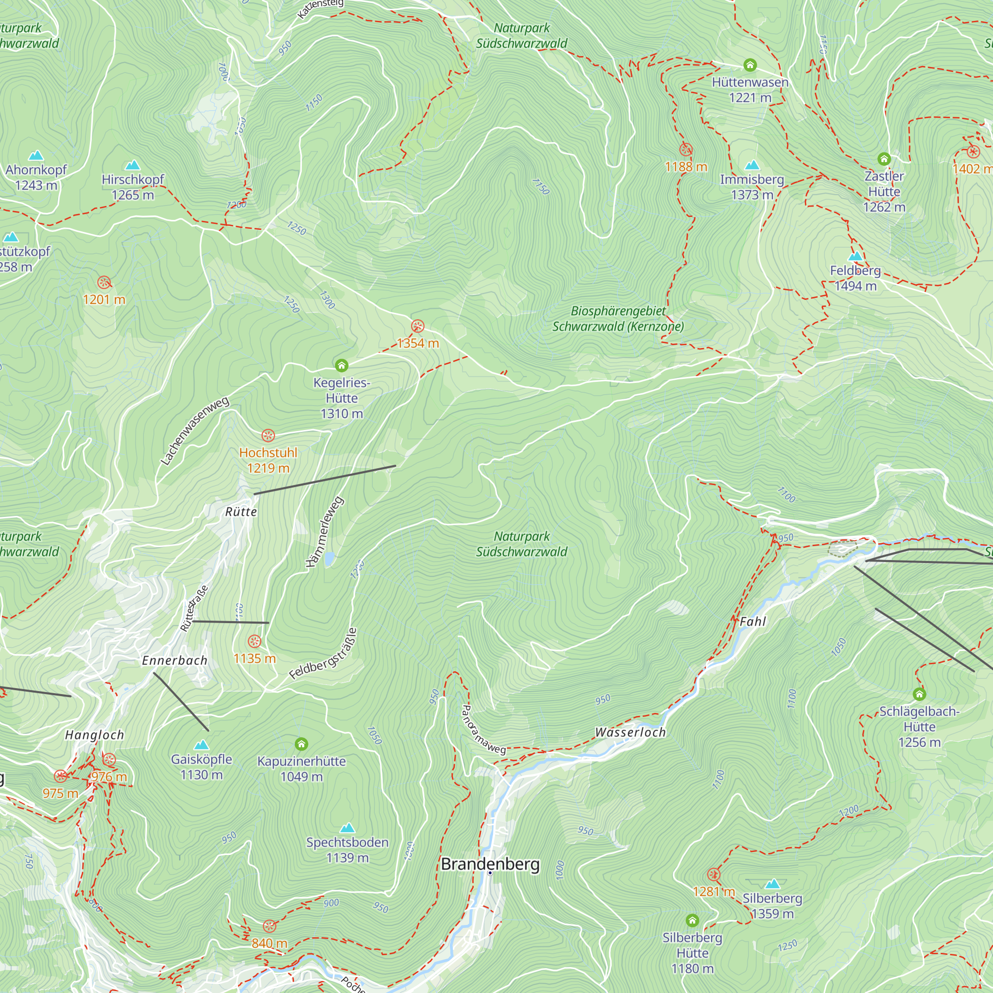 Schliesheu-Hütte map