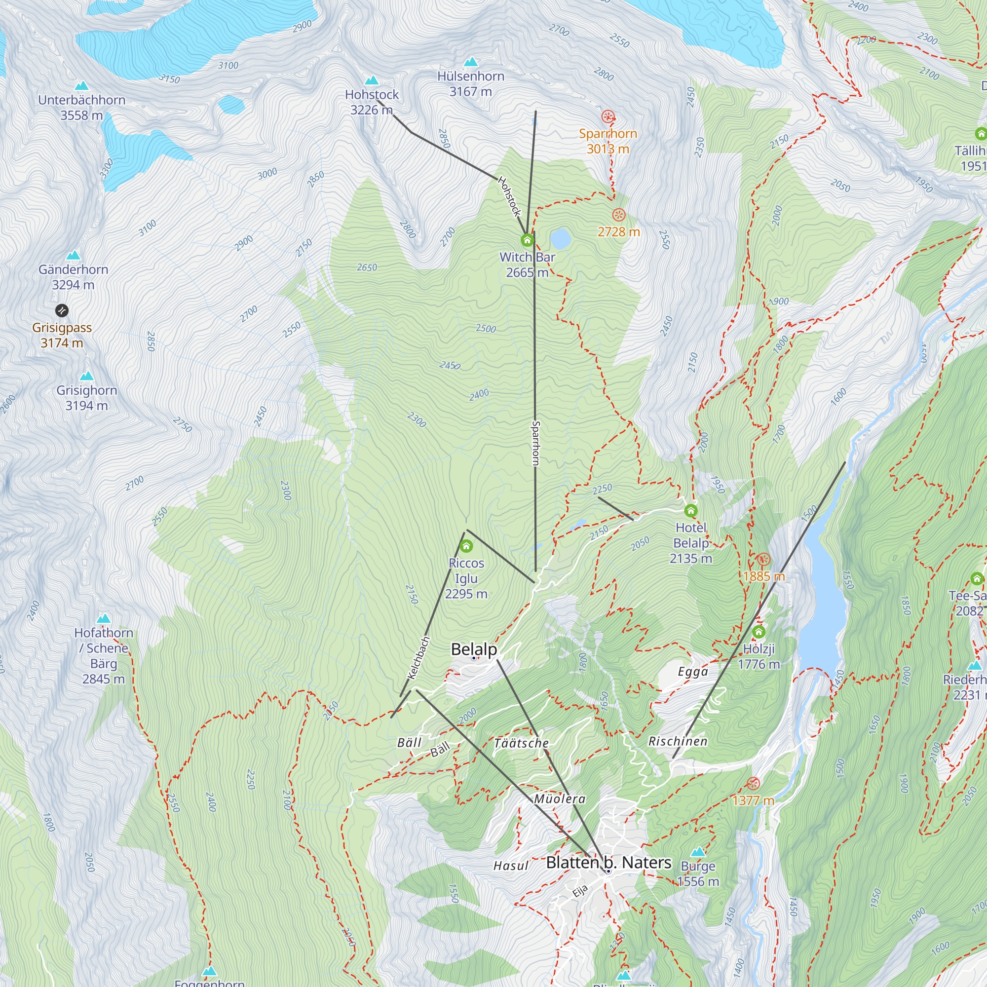 Restaurant Fleschtola map