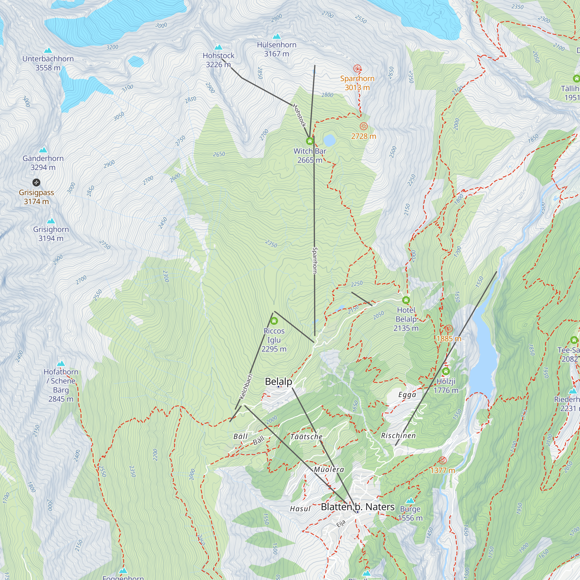 Restaurant Fleschtola map