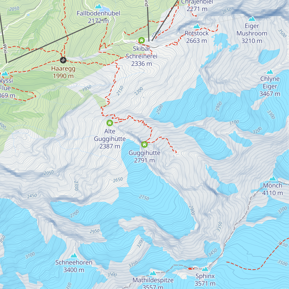 Guggihütte map