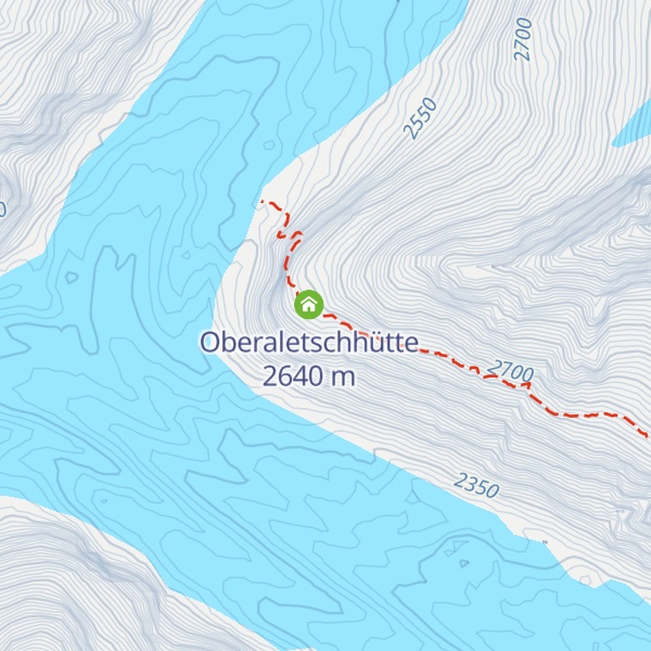 Map of Oberaletschhütte
