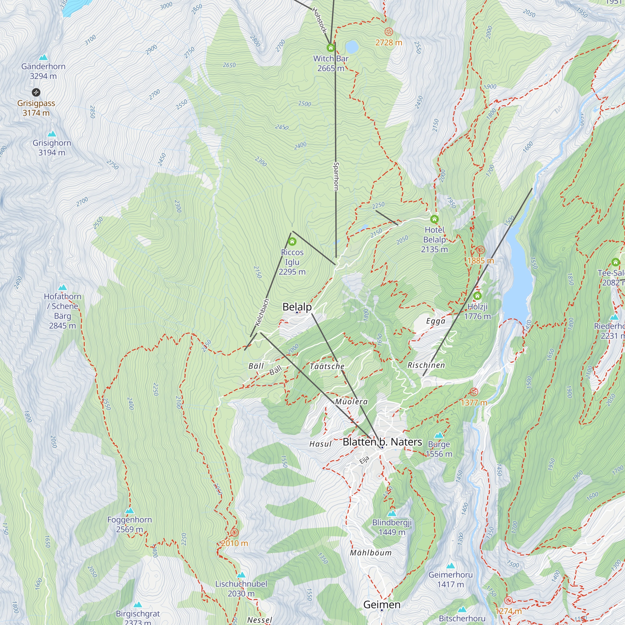 Restaurant Bergstation map