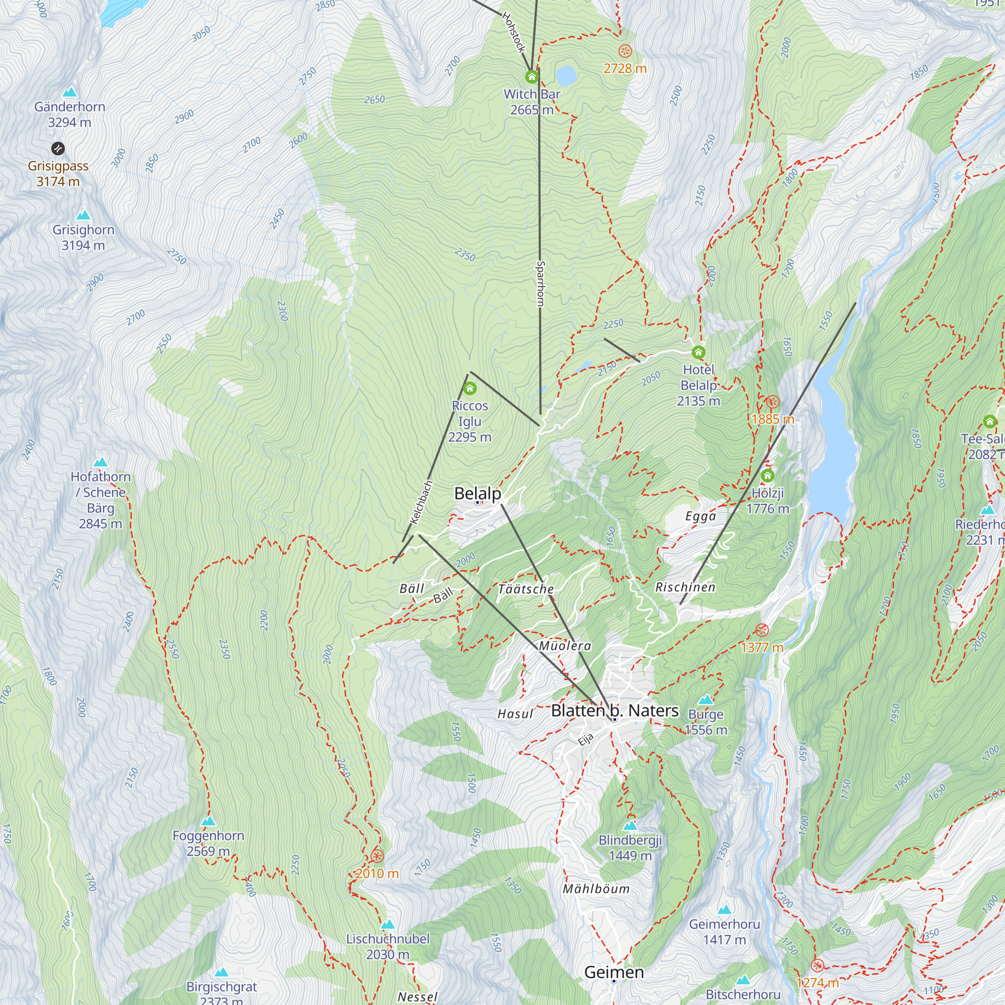 Restaurant Bergstation map