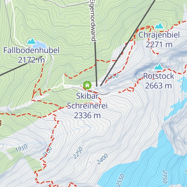 Map of Restaurant Eigergletscher