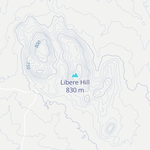 Map of Libere Hill