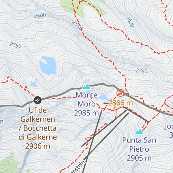 Map of Monte Moro