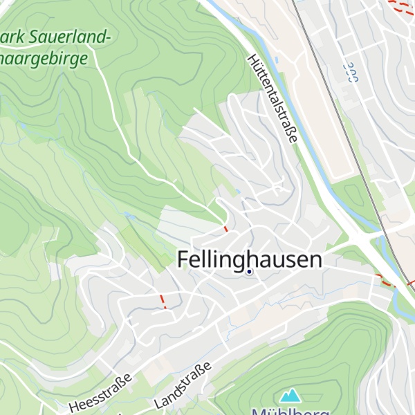 Map of Gerätehütte Waldgenossenschaft Fellinghausen