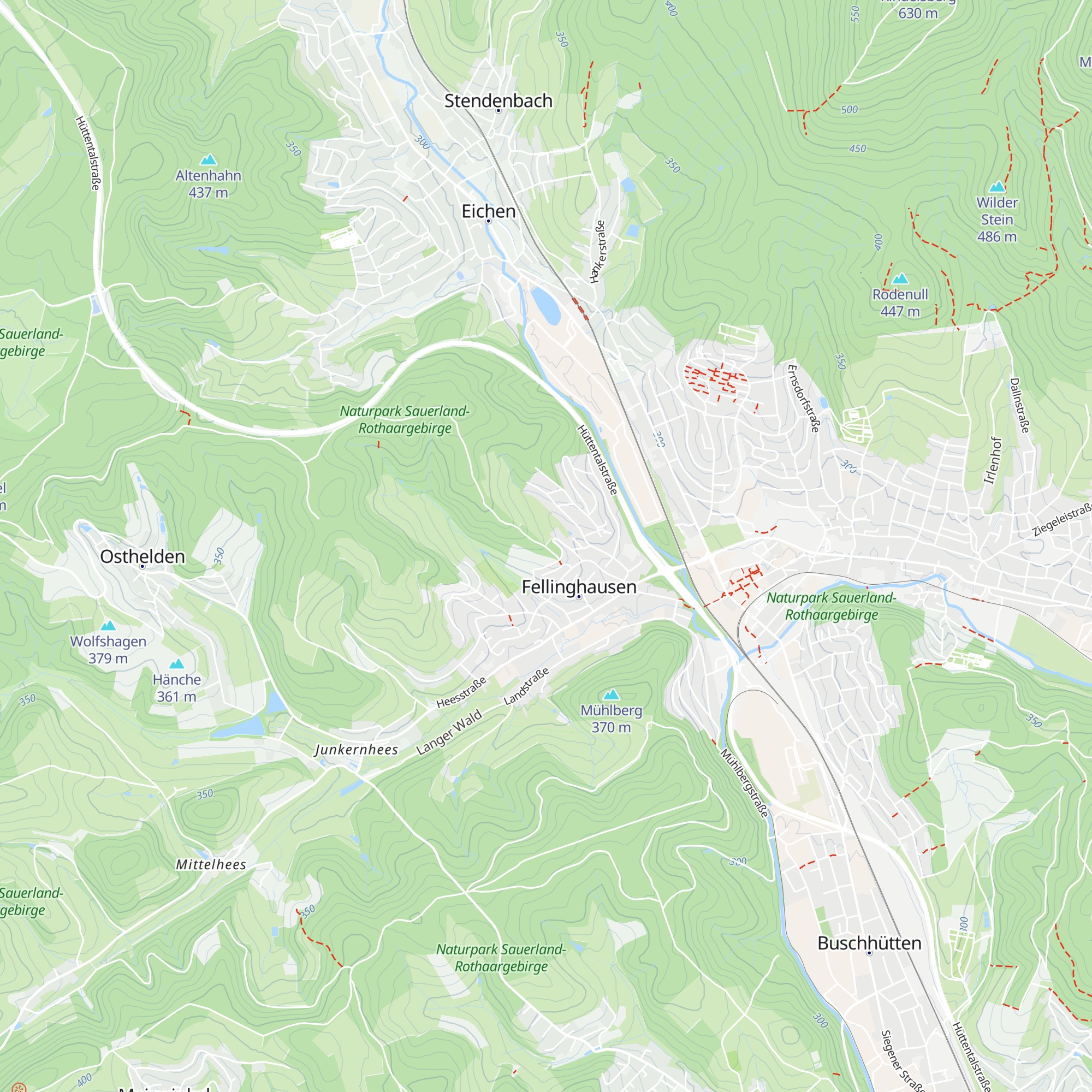 Gerätehütte Waldgenossenschaft Fellinghausen map