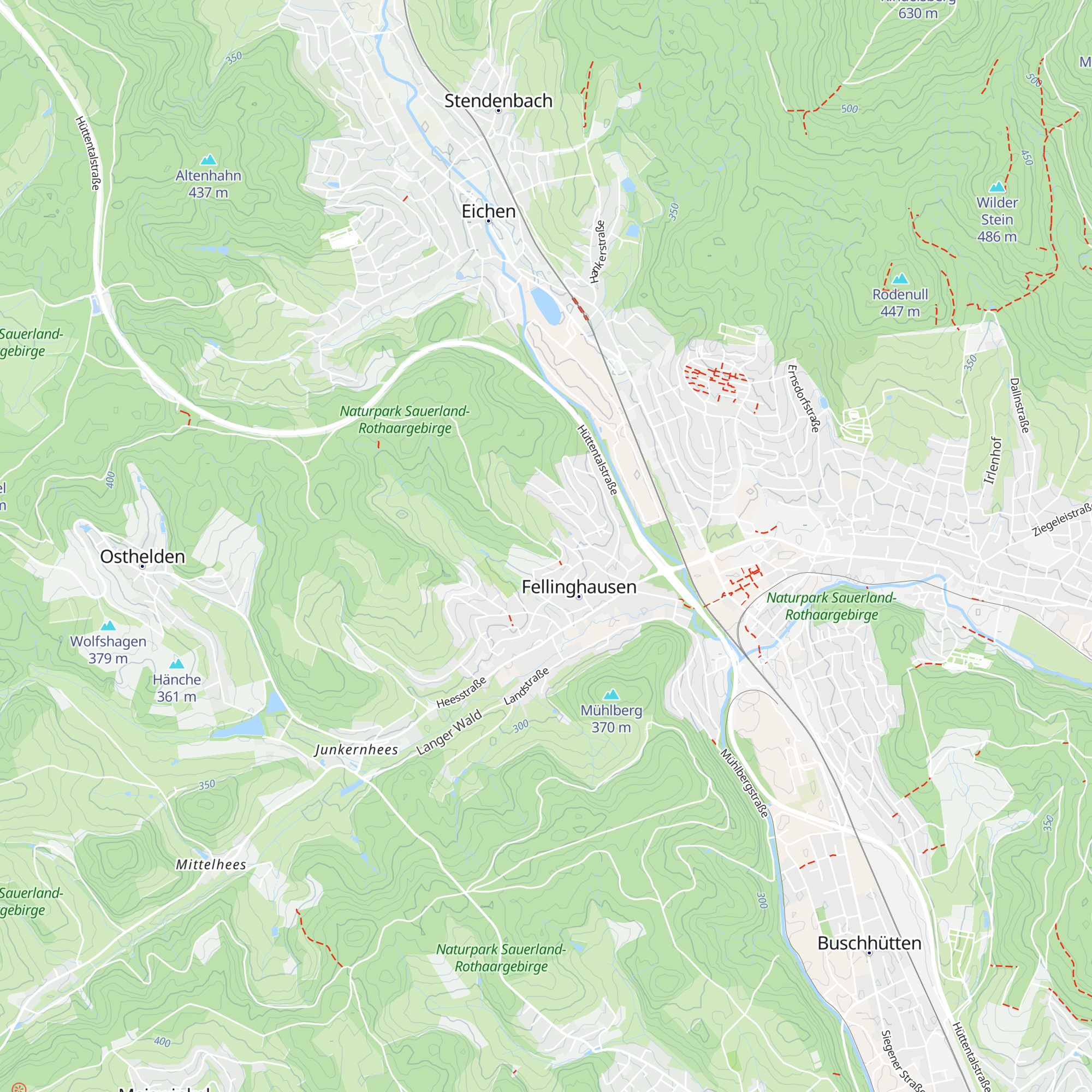 Gerätehütte Waldgenossenschaft Fellinghausen map