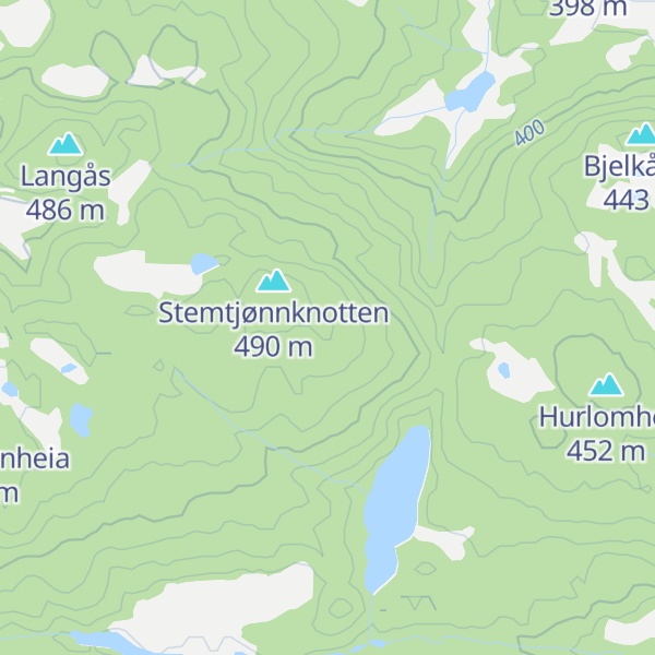 Map of Stavetjønnlia