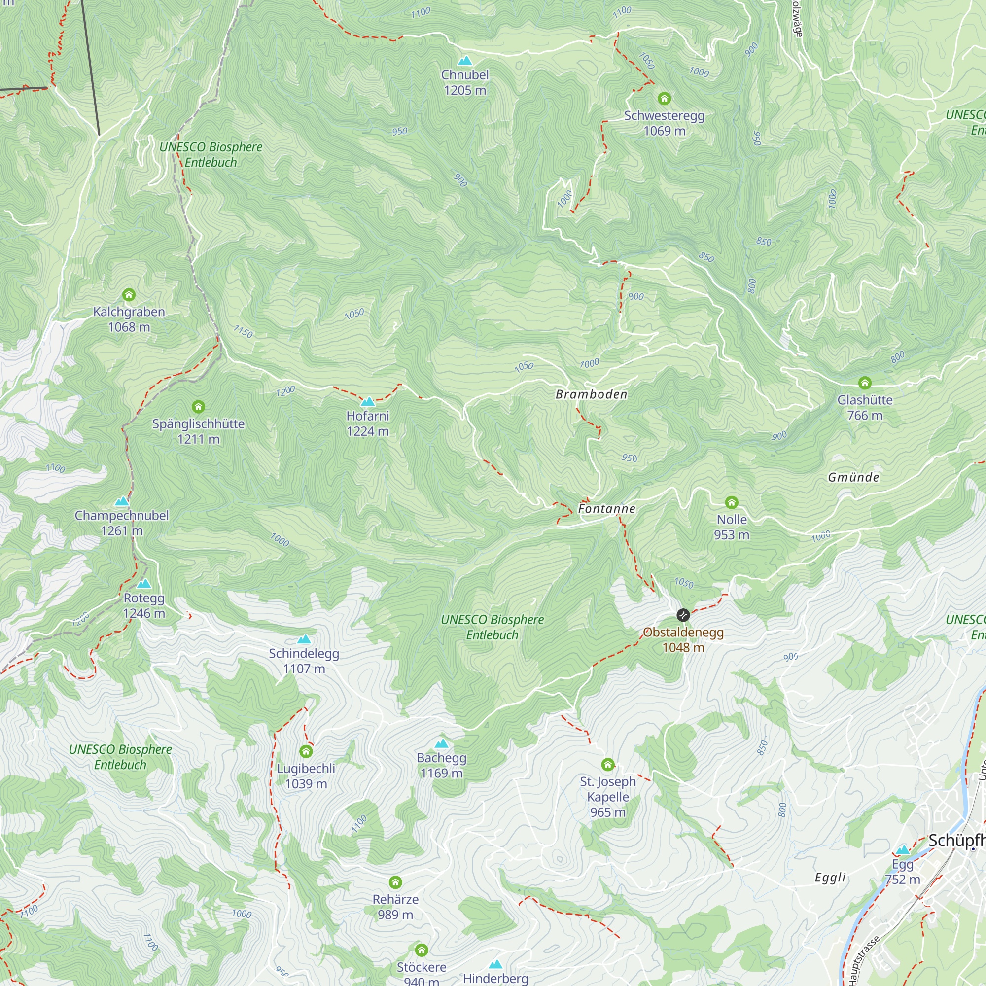 Unterwägegg map