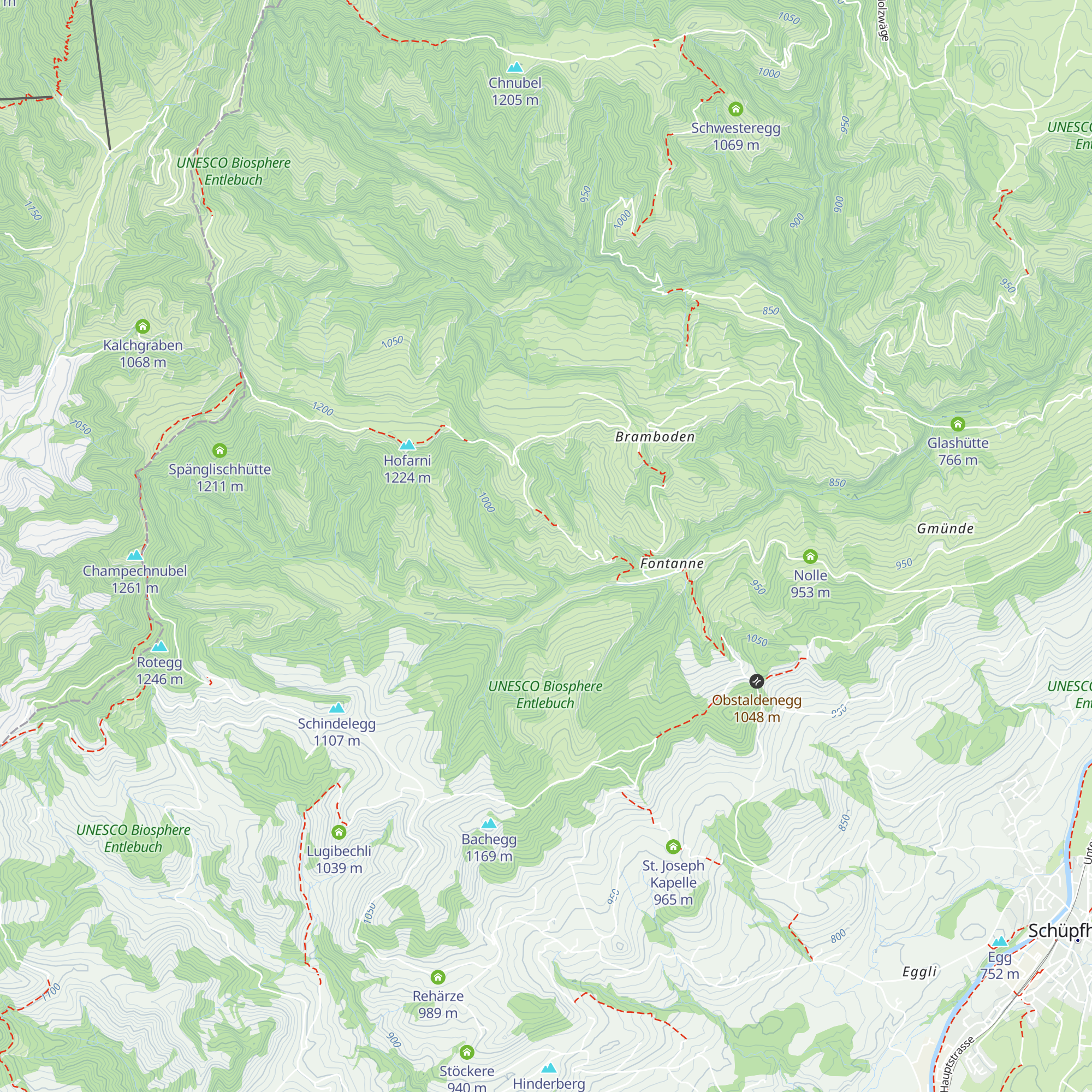 Unterwägegg map