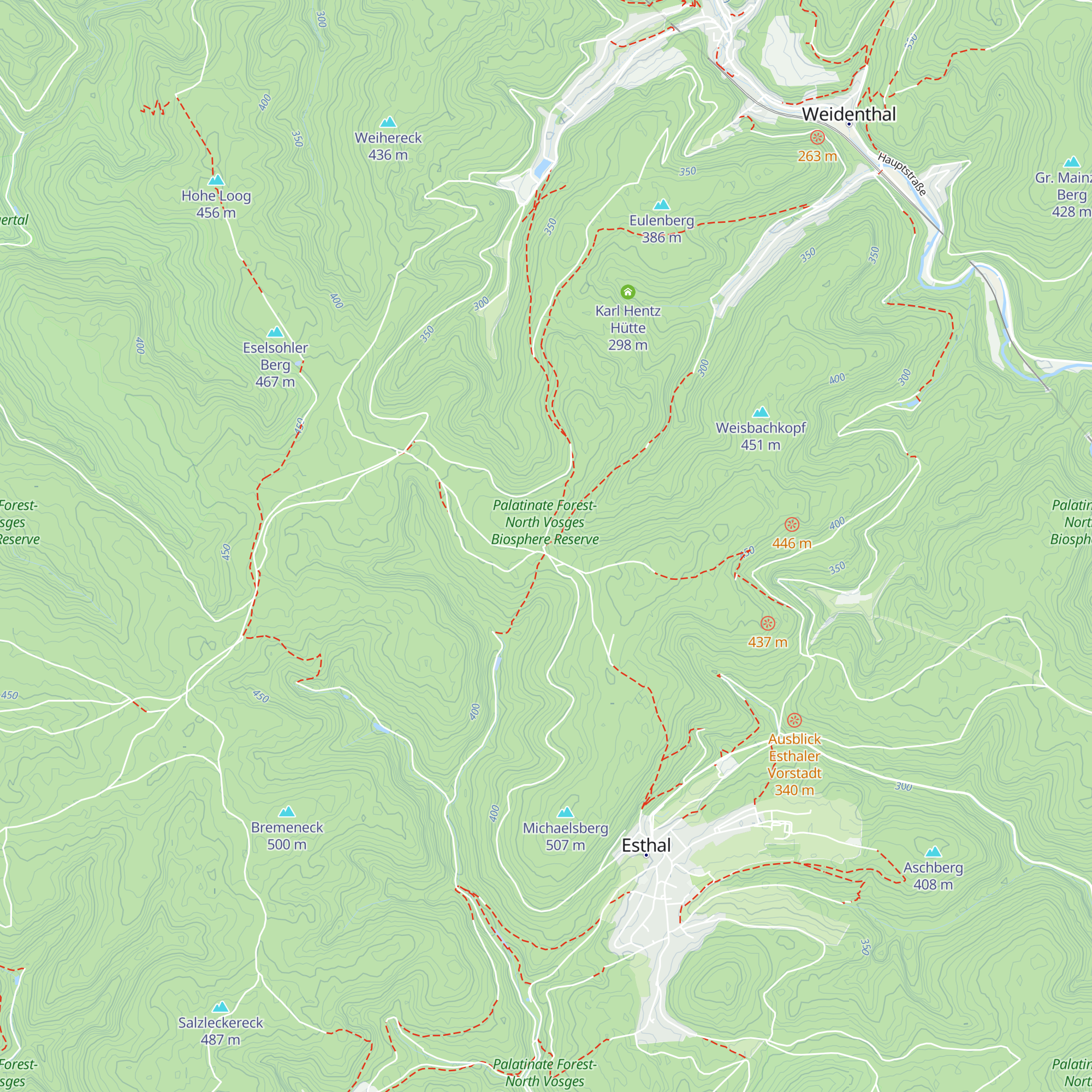 Heidenkopfhütte map