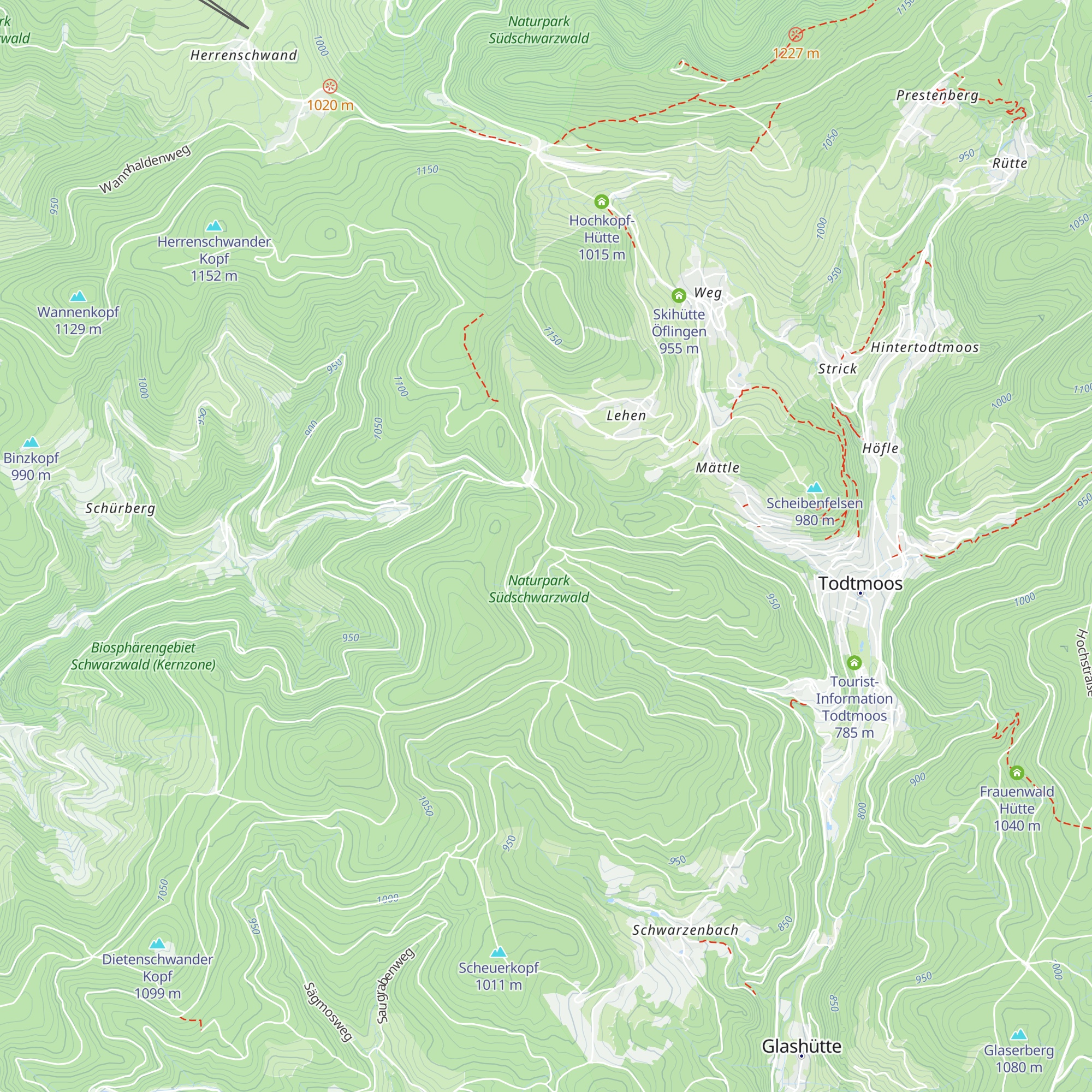St. Antonihütte map