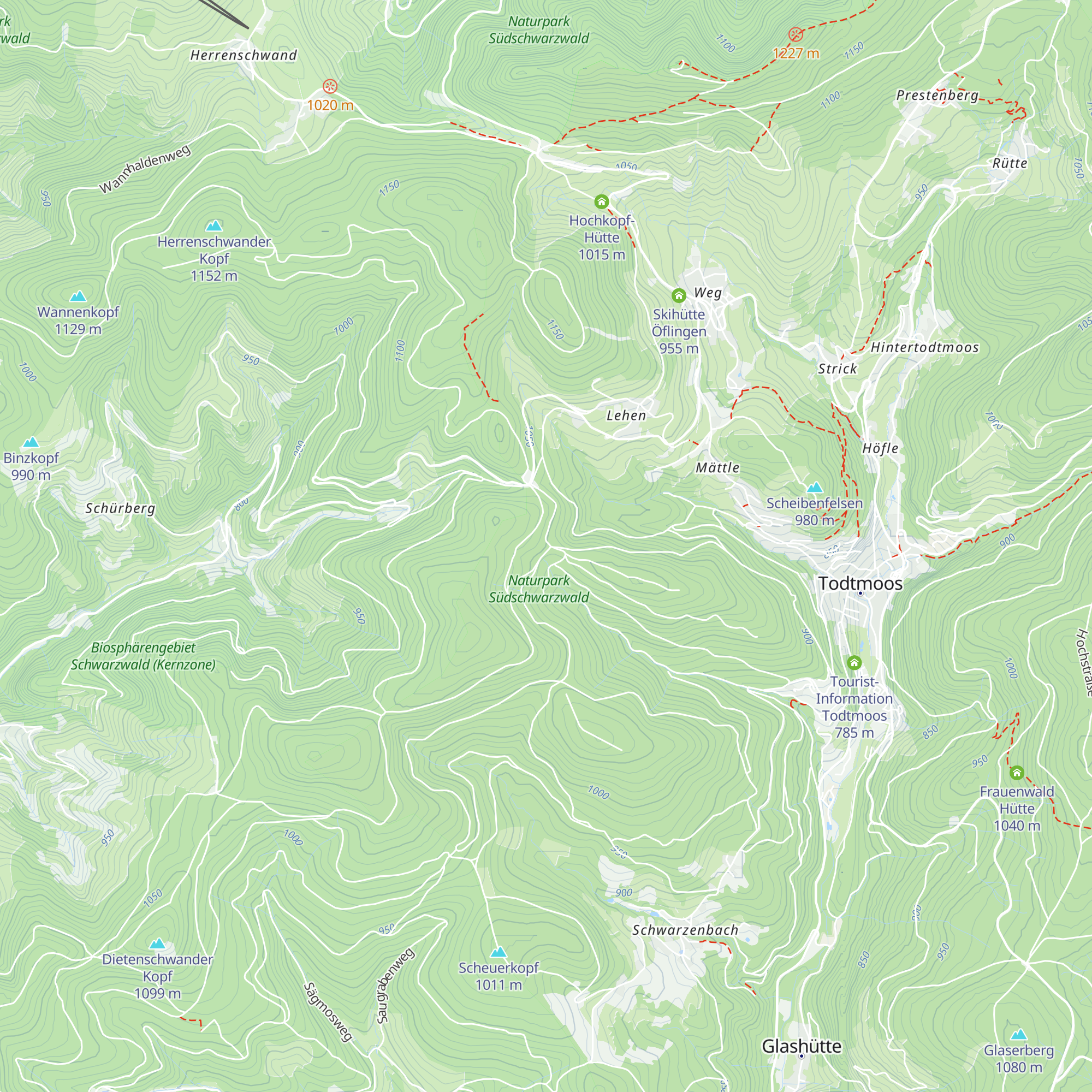 St. Antonihütte map