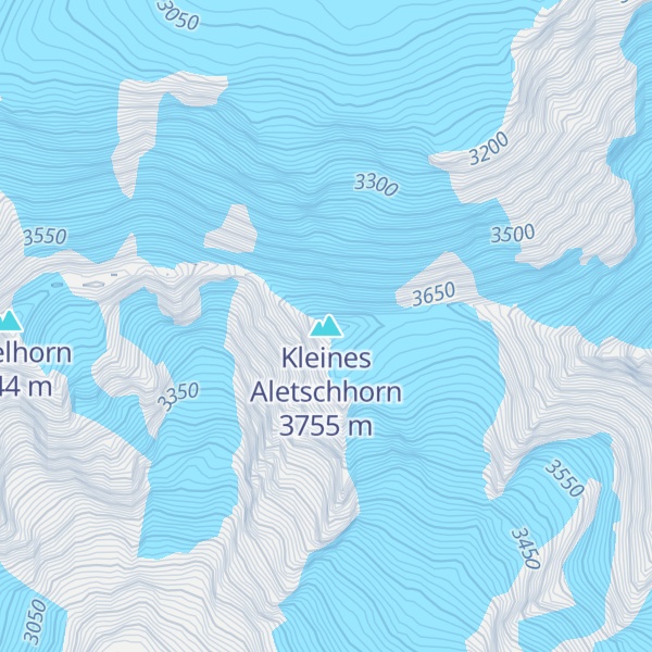 Map of Kleines Aletschhorn