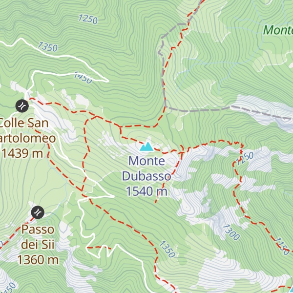 Map of Monte Dubasso
